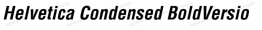 Helvetica Condensed BoldVersion 10字体转换
